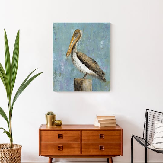 Painted Pelican Canvas Wall Art